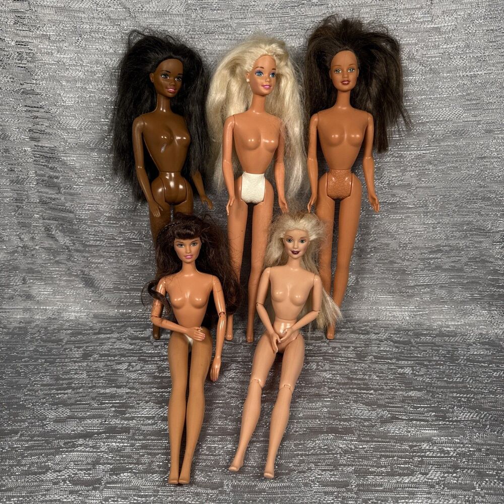 Vintage Barbie Doll Lot of 5 1976, 1987, 1990, 1998, 1998